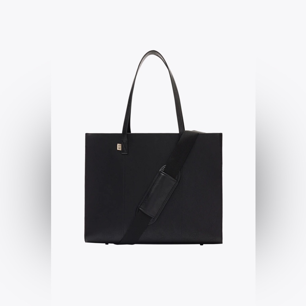 Beis Large Work Tote in black. Brand new, never used.